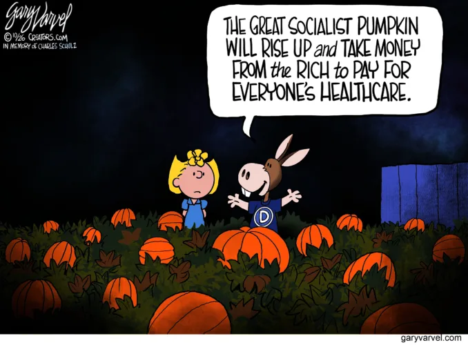Editorial cartoon for Oct. 28, 2026